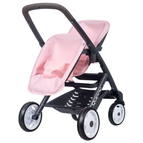 Smoby Cochecito deportivo de mu&ntilde;ecas gemelar Maxi-Cosi rosa claro