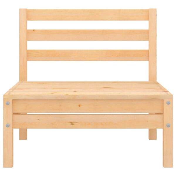 vidaXL Juego de muebles de jard&iacute;n 3 piezas madera maciza de pino