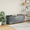 vidaXL Caja de almacenaje de tela gris 105x34,5x45 cm