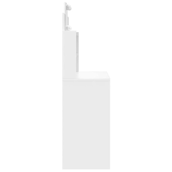 vidaXL Tocador con luces LED blanco 96x40x142 cm