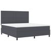 vidaXL Cama tipo Box Spring Gris Oscuro y 180 x 200 cm Tela de Pana
