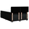 vidaXL Cama box spring con colch&oacute;n tela negro 140x200 cm