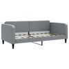 vidaXL Sofá cama nido tela gris claro 90x190 cm
