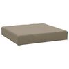 vidaXL Coj&iacute;n para sof&aacute; de palets tela Oxford gris taup&eacute; 60x60x6 cm