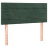 vidaXL Cama box spring con colch&oacute;n terciopelo verde oscuro 80x200 cm