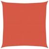 vidaXL Toldo de vela terracota HDPE 160 g/m&sup2; 6x6 m