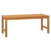 vidaXL Banco de jard&iacute;n de madera maciza de teca 114 cm