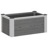 vidaXL Arriate elevado Gris 50 x 30 x 22 cm WPC y Aluminio