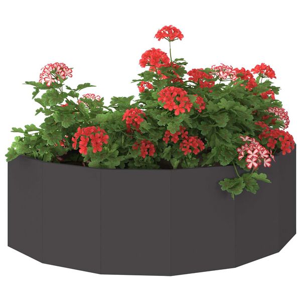 vidaXL Jardinera Negro 120 x 60 x 35 cm Acero