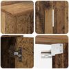 vidaXL Conjunto de mueble de TV Montaje en la pared 4 pcs Madera Vieja