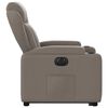 vidaXL Sillón eléctrico reclinable elevable de tela gris taupe