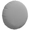 vidaXL Cojines para asiento 2 pcs Gris Nube &Oslash;30 x 13 cm tela