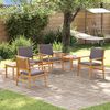 vidaXL Conjunto de sof&aacute;s de jard&iacute;n 6 pcs Marr&oacute;n
