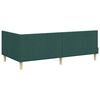 vidaXL Estructura de Cama Esquina con Colch&oacute;n Otro 2 pcs Verde tela