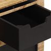 vidaXL Aparador con 2 cajones madera maciza de mango 55x35x60 cm
