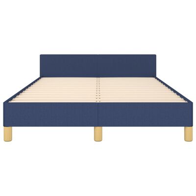 vidaXL Estructura de cama con cabecero de tela azul 120x200 cm