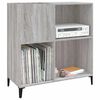 vidaXL Mueble discos madera contrachapada gris Sonoma 84,5x38x89 cm