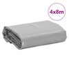 vidaXL Lona gris 4x8 m 650 g/m&sup2;