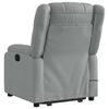 vidaXL Sill&oacute;n de masaje el&eacute;ctrico reclinable elevable tela gris claro