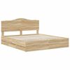 vidaXL Estructura de cama Roble Sonoma 180 x 200 cm Madera Ingenieril