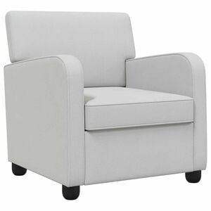 vidaXL Sill&oacute;n Gris Claro Terciopelo