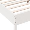 vidaXL Estructura de cama sin colch&oacute;n madera maciza de pino 160x200 cm