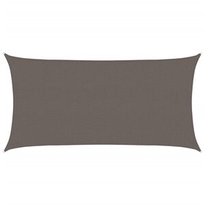 vidaXL Toldo de vela gris antracita HDPE 160 g/m&sup2; 2,5x4,5 m