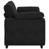vidaXL Sofá Loveseat Terciopelo Negro 120 cm