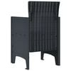 vidaXL Silla de Jardín 2 pcs Antracita 53 x 49 x 85 cm PP