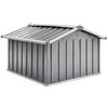 vidaXL Cobertizo para cortac&eacute;sped acero galvanizado gris 92x97x63 cm