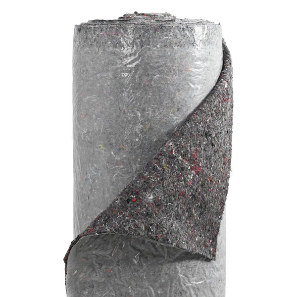 vidaXL Forro Polar de Piscina Gris 1 x 10 m Poliéster y algodón