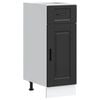 vidaXL Mueble bajo de cocina Porto madera contrachapada negro