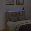 vidaXL Cabecero con estante Roble Sonoma 140 x 16,5 x 103,5 cm