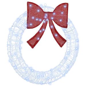 vidaXL Corona con 60 LED fr&iacute;o 76 x 76 x 8,5 cm Acr&iacute;lico