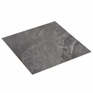 vidaXL Tablones de suelo autoadhesivos Negro 30,5 x 30,5 cm 20 uds.