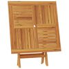 vidaXL Mesa de jardín plegable madera de teca maciza 85x85x76 cm