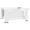vidaXL Soporte pedestal para lavadora con caj&oacute;n blanco