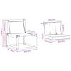 vidaXL 2 Pieza Conjunto de sof&aacute;s de exterior