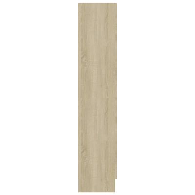 vidaXL Vitrina de madera contrachapada color roble 82,5x30,5x150 cm