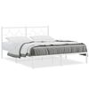 vidaXL Estructura cama sin colch&oacute;n con cabecero metal blanco 160x200cm