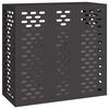vidaXL Funda para Aire Acondicionado Negro 110 x 50 x 105 cm Acero