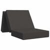 vidaXL Sof&aacute; Cama Plegable 75 x 63 x 45 cm Gris oscuro