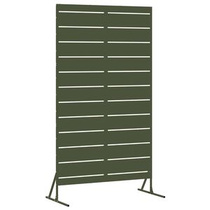 vidaXL Pantalla de Privacidad 100 x 50 x 180 cm Acero Verde oliva