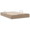 vidaXL Cama con almacenamiento Capuchino 140 x 190 cm Cuero sint&eacute;tico