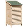 vidaXL Cobertizo de Jard&iacute;n con techo Natural 59 x 56 x 113,5 cm