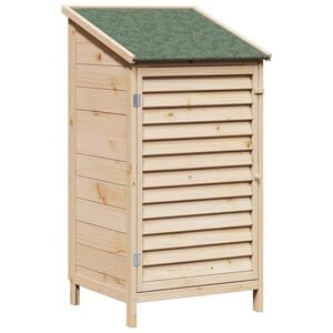 vidaXL Cobertizo de Jard&iacute;n con techo Natural 59 x 56 x 113,5 cm