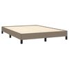 vidaXL Cama sin colchón tela gris taupe 140x200 cm