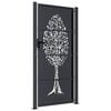 vidaXL Puerta de jardín antracita 100x175 cm de acero con diseño de árbol