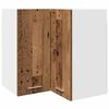 vidaXL Armario esquinero colgante "Lyon" de madera vieja, 57 x 57 x 60 cm, madera de ingenier&iacute;a