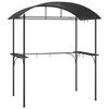 vidaXL Cenador barbacoa estante lateral acero antracita 220x115x230 cm